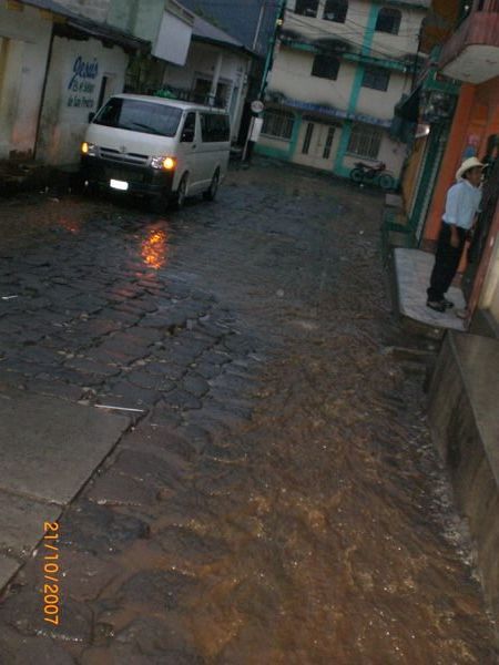 a river in the street