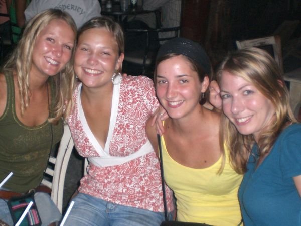 Meeting  up with the girls I went volcano boarding with.