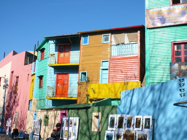 Bright buildings in La Boca