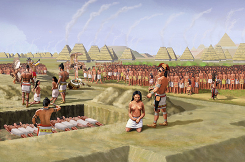 Mound 72, sacrificial ceremony
