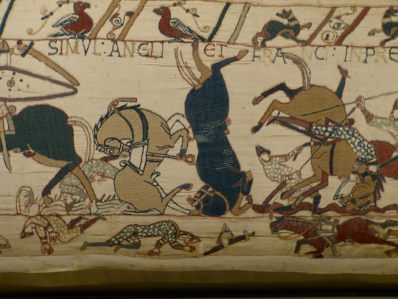 Bayeux - Detail van het wandtapijt