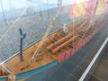 Roskilde Vikingmuseum - schaalmodel van de oorlogsboot 
