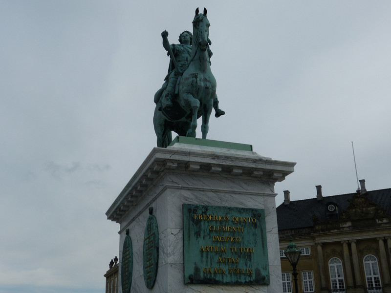 Kopenhagen - Standbeeld van een Frederik V 