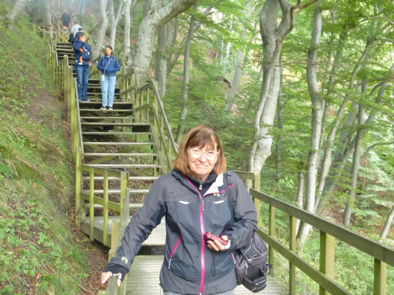 Mons Klint - trappen afdalen 