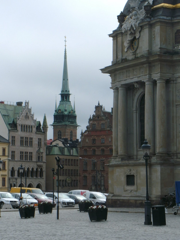 Stockholm - uitzicht opTyska kyrkan (De Duitse kerk)