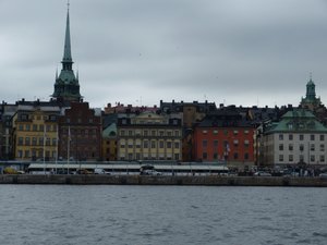 Stockholm - uitzicht op Gamla Stan en Tyska kyrkan (De Duitse kerk)