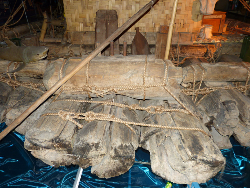 Kon-tiki museet - Balsa-hout volt van Thor Heyerdahl