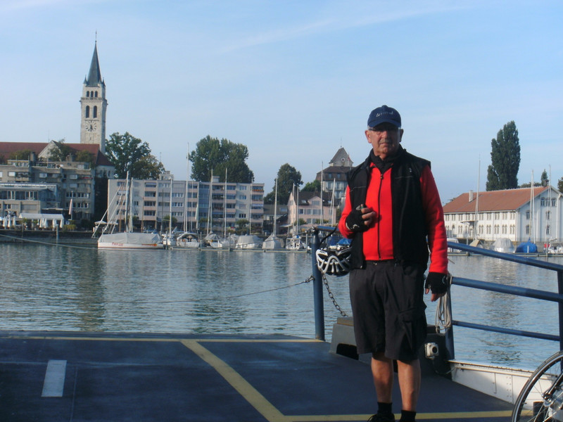 Romanshorn (CH) op de ferry naar Friedrichshafen (D)