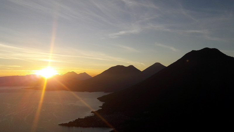 Sunset lake Atitlan