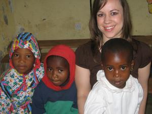 Me with some of the orphans