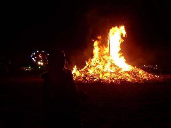 A Huge bonfire