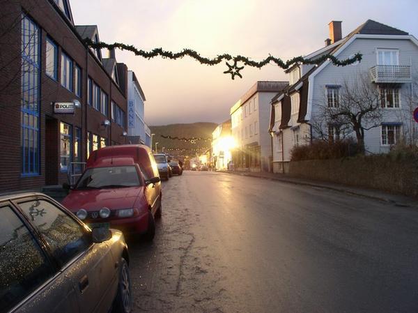 The main street in Jevenaker