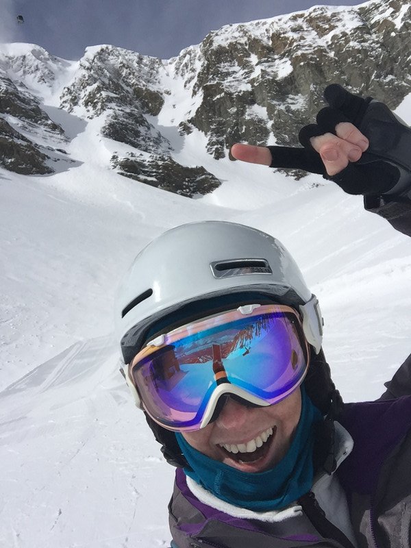 Big Couloir - the most difficult and down right crazy run from the Tram. 