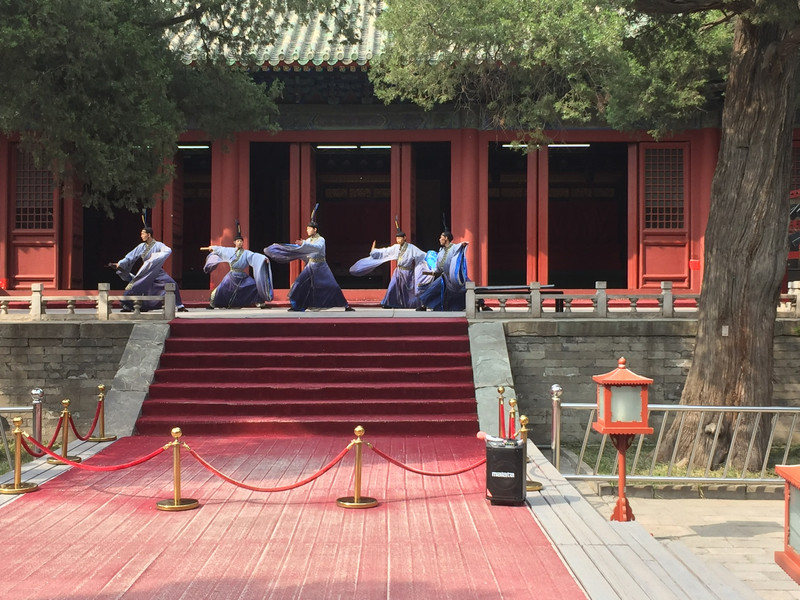 Dancers at Confucius Temple