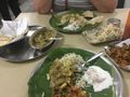 Our first banana leaf meal