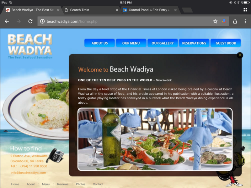Beach Wadiya web site