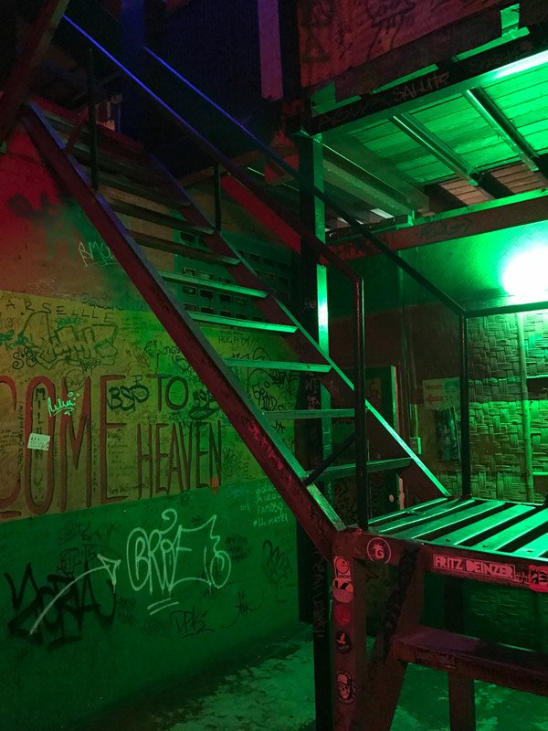 Stairs to THC bar