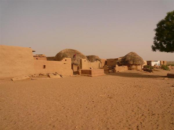 Camel safari - One of the local villages we saw on the way
