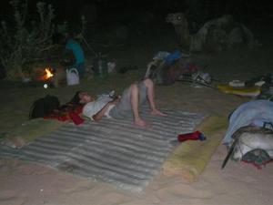 Camel safari - Dinner and sleeping time