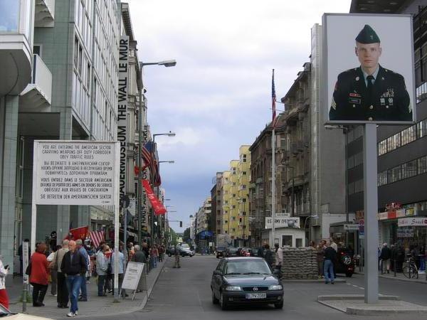 Checkpoint Charlie is watching you