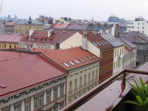 Prague, from our apartment in Florenc