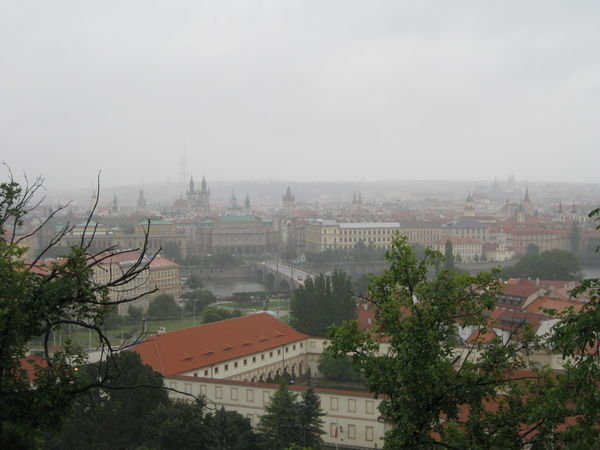 Praha in rain
