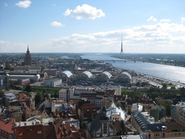 View of Rīga from Pēterbaznīca
