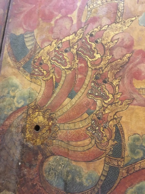 Artwork on the walls of Wat Pho