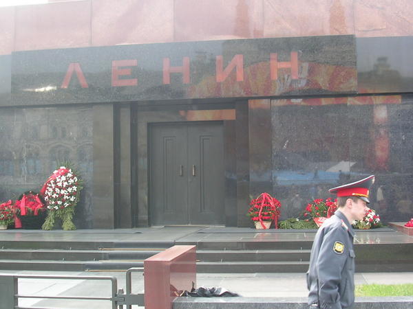 Outside Lenin's Mausoleum