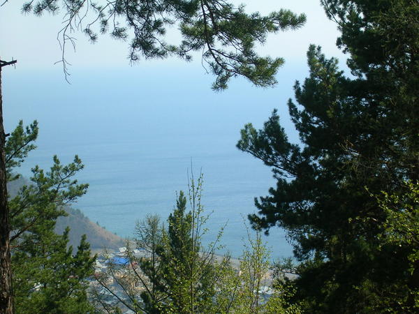 View over tiny corner of Baikal