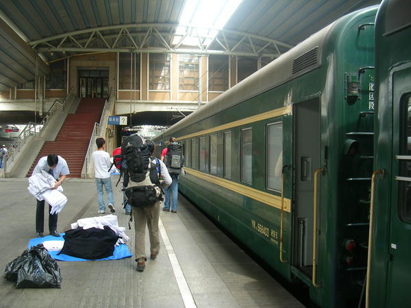 Arriving in Beijing station