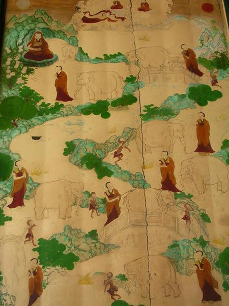 Wall painting, Lama Temple, Beijing