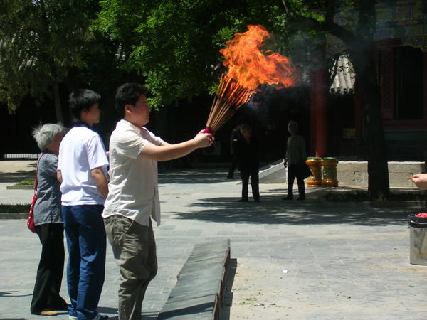 Lama Temple, Olympic incense burning