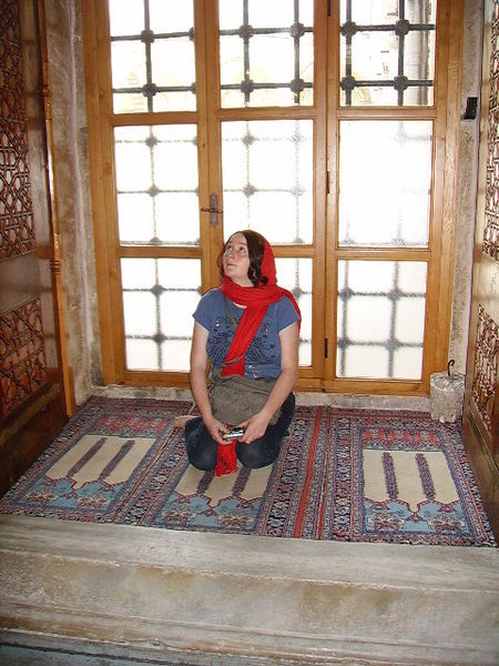 Me in the Womens Area in the Blue Mosque