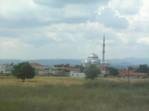 Mosque from bus wındow