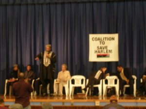 The Coalition to save Harlem meeting