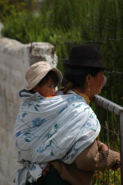 Quechua Woman and Child 
