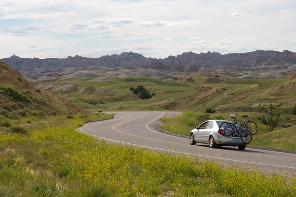 Driving through the Badlands