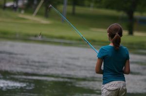 Fishing in Sylvan Lake