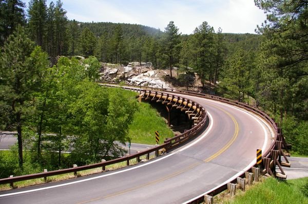 Pig-Tail Bridges along the Peter-Norbeck Scenic Highway