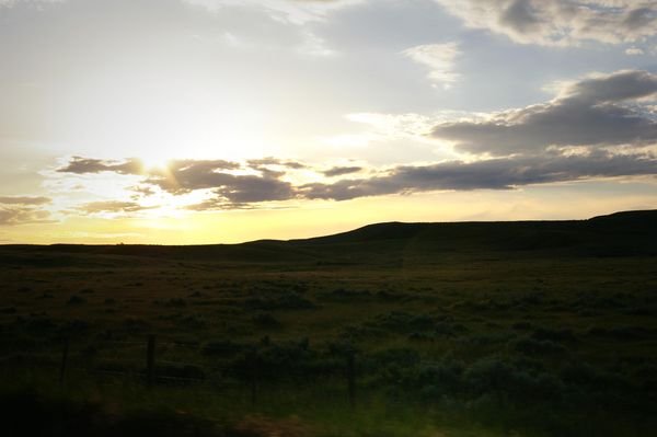 View from the Road in Wyoming