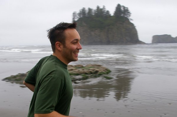 Andras at the Pacific Ocean