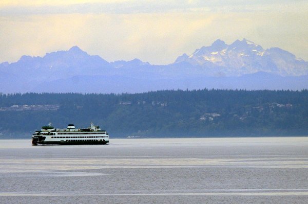 Cascade Mountains and Washington Ferry