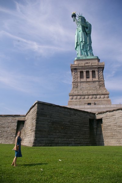 Stephanie and the Statue of Liberty