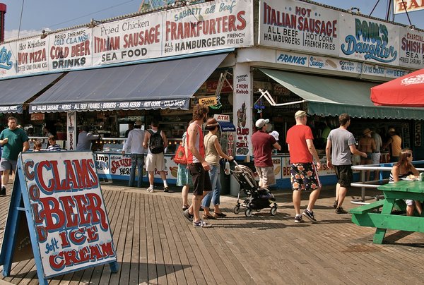 Food Stalls on the Boardwalk