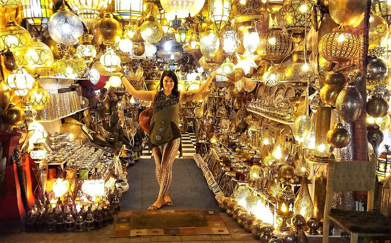 Morrocan Lamps in the Medina