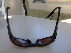 Wendy’s sunglasses had an argument with the gas cooker this morning.  These things happen when your blind, but fortunately it didn’t burn the van down