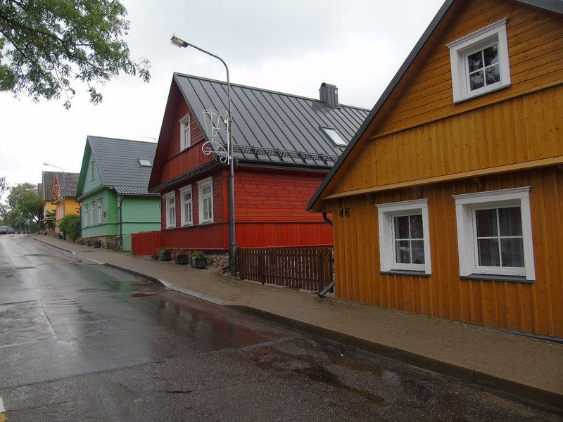 These colourful timber houses are typical of Trakai