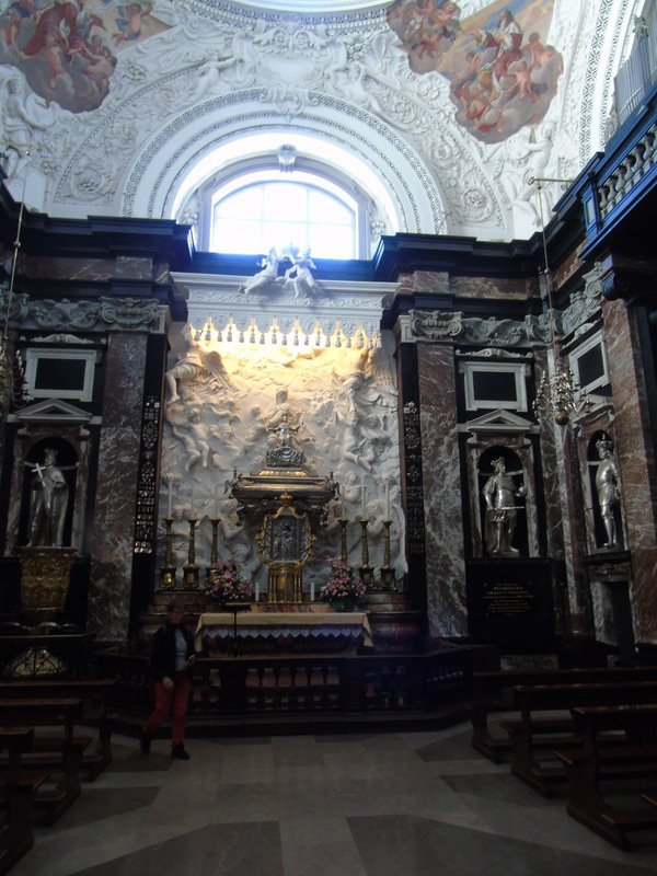 A beautiful baroque chapel inside