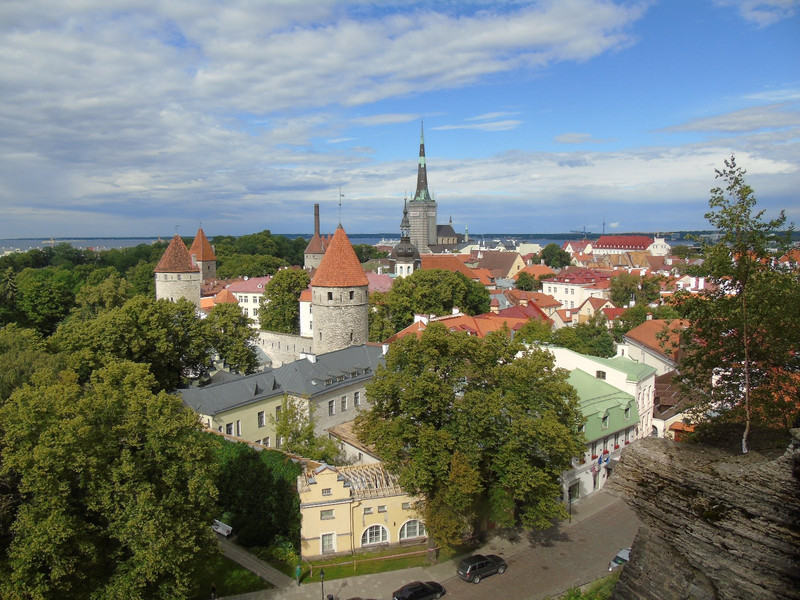 Tallinn has a high and low town which gave good views from one to the other